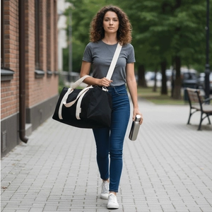 Sac de sport en coton et polyester recyclés personnalisable
