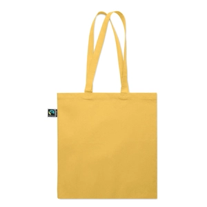 Sac shopping en coton avec soufflet et longues anses personnalisable