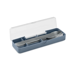 Set de couverts en acier inoxydable avec étui en PP personnalisable
