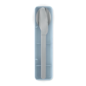 Set de couverts en acier inoxydable avec étui en PP personnalisable