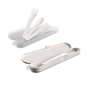 Set de couverts réutilisables en plastique - fabrication France personnalisable