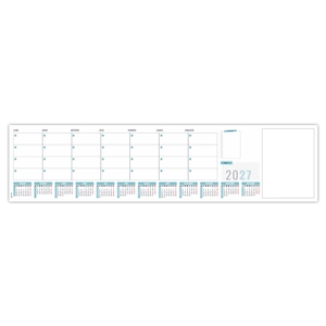 Sous-main clavier publicitaire avec une grille calendaire et une partie planner