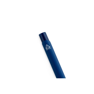 Stylo à bille en aluminium recyclé avec finition en caoutchouc personnalisable
