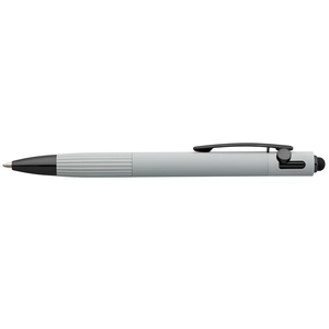 Stylo à bille en aluminium recyclé - mécanisme à bouton-poussoir et stylet personnalisable