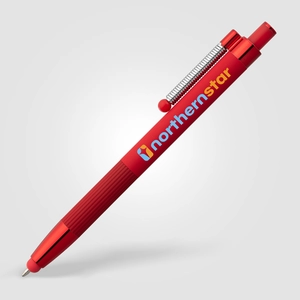 Stylo aluminium recyclé, monochrome - stylet anti-stress personnalisable