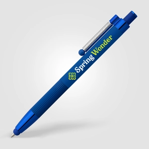 Stylo aluminium recyclé, monochrome - stylet anti-stress personnalisable