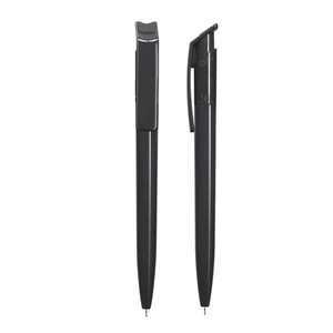 Stylo bille en plastique recyclé RPET - écriture bleue personnalisable