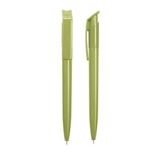 Stylo bille en plastique recyclé RPET - écriture bleue personnalisable