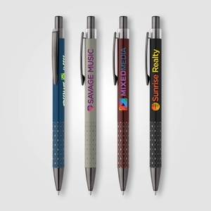 Stylo en aluminium recyclé avec grip imprimé