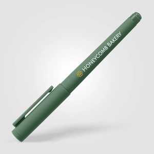 Stylo gel - plastique recyclé - monochrome personnalisable