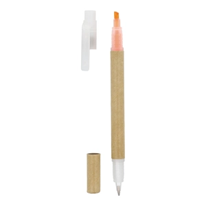 Surligneur papier combiné à un stylo à bille personnalisable