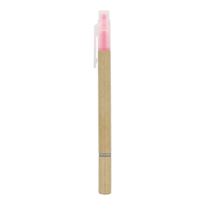 Surligneur papier combiné à un stylo à bille personnalisable