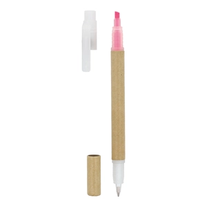 Surligneur papier combiné à un stylo à bille personnalisable