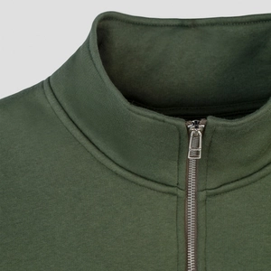 Sweat zippé coton biologique - made in europe personnalisable