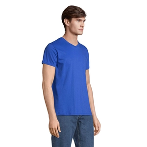 T-shirt col V, 100 % coton semi-peigné ringspun personnalisable