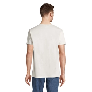T-shirt homme col rond, 100% coton semi-peigné ringspun personnalisable