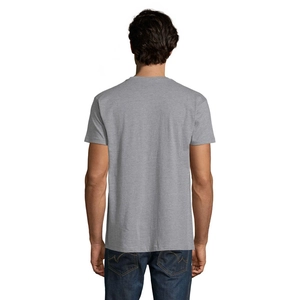 T-shirt homme col rond, 100% coton semi-peigné ringspun personnalisable