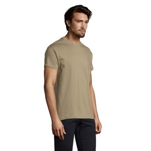 T-shirt homme col rond, 100% coton semi-peigné ringspun personnalisable