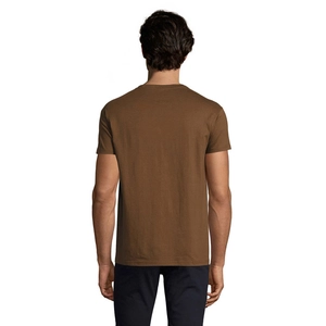 T-shirt homme col rond, 100% coton semi-peigné ringspun personnalisable