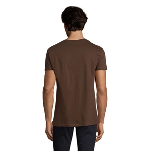 T-shirt homme col rond, 100% coton semi-peigné ringspun personnalisable