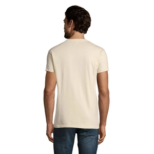 T-shirt homme col rond, 100% coton semi-peigné ringspun personnalisable