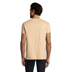 T-shirt homme col rond, 100% coton semi-peigné ringspun personnalisable