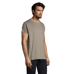 T-shirt homme col rond, 100% coton semi-peigné ringspun personnalisable