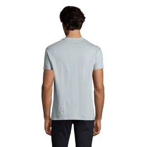 T-shirt homme col rond, 100% coton semi-peigné ringspun personnalisable