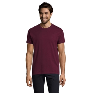 T-shirt homme col rond, 100% coton semi-peigné ringspun personnalisable