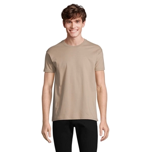 T-shirt homme col rond, 100% coton semi-peigné ringspun personnalisable