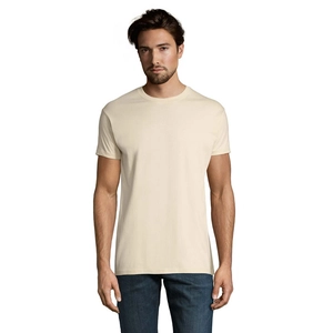 T-shirt homme col rond, 100% coton semi-peigné ringspun personnalisable