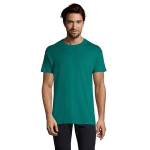 T-shirt homme col rond, 100% coton semi-peigné ringspun personnalisable