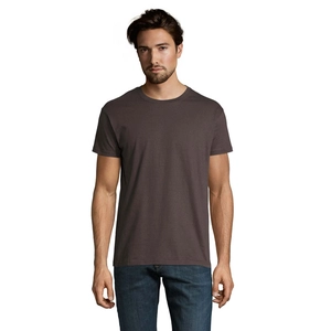 T-shirt homme col rond, 100% coton semi-peigné ringspun personnalisable