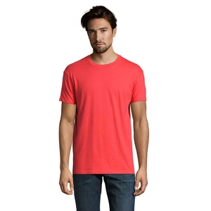 T-shirt homme col rond, 100% coton semi-peigné ringspun personnalisable