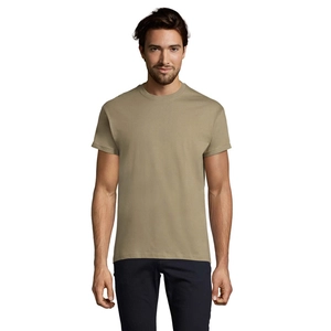T-shirt homme col rond, 100% coton semi-peigné ringspun personnalisable