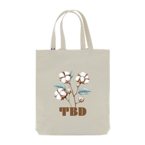 Tote bag à dos confectionné en France - coton recyclé 250gr/m2 personnalisable