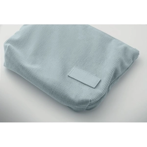 Trousse à cosmétiques en velours côtelé de polyester avec doublure en polyester personnalisable