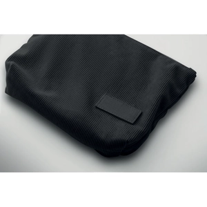 Trousse à cosmétiques en velours côtelé de polyester avec doublure en polyester personnalisable