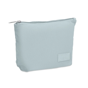 Trousse à cosmétiques en velours côtelé de polyester avec doublure en polyester