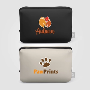 Trousse avec fermeture zippée et multiples poches en rPET – 2L