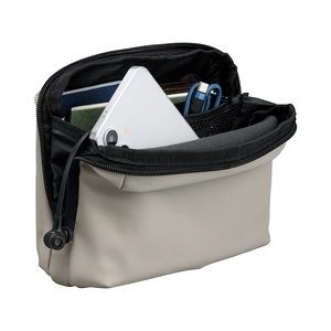 Trousse avec fermeture zippée et multiples poches en rPET – 2L personnalisable