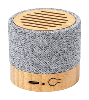 Enceinte Bluetooth 5.0 en bambou et tissu PET recyclé personnalisable