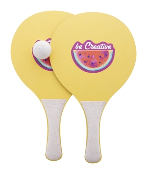 Jeu tennis de plage personnalisé - fabrication Europe personnalisable