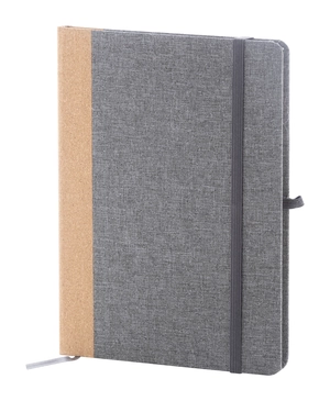 Carnet de notes A5 en RPET et liège - 80 feuilles lignées en papier recyclé personnalisable