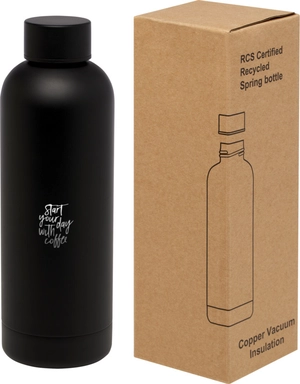 Bouteille isotherme 500ml avec isolation par le vide et couche de cuivre personnalisable
