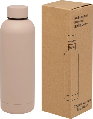 Bouteille isotherme 500ml avec isolation par le vide et couche de cuivre personnalisable