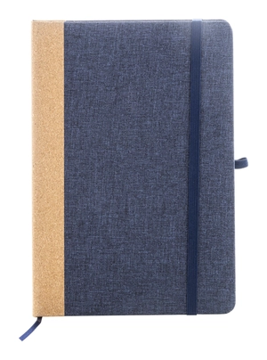 Carnet de notes A5 en RPET et liège - 80 feuilles lignées en papier recyclé personnalisable