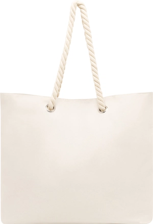 Sac de plage en polyester 300D - cordes en coton et œillets métal personnalisable