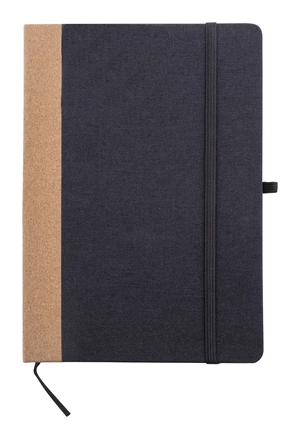 Carnet de notes A5 en RPET et liège - 80 feuilles lignées en papier recyclé personnalisable