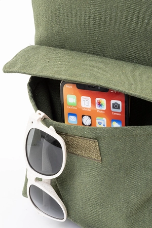 Sac à dos en toile recyclée - emplacement PC personnalisable